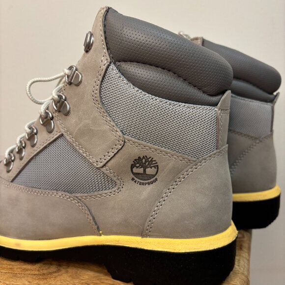 Timberland 6'' Field Boot Waterproof Grey Suede - Winter Streetwear Work Boot - Picture 12 of 12